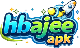 hbajee apk সাইটের গোলাপি লোগো